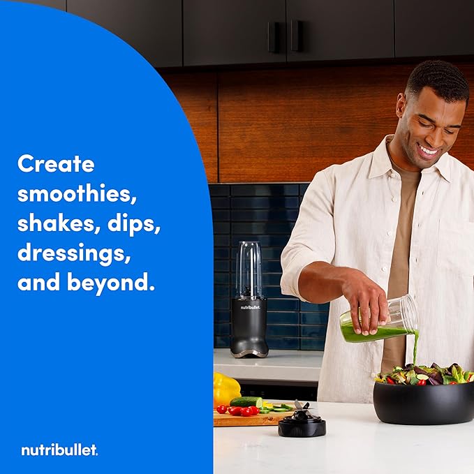 nutribullet Ultra Personal Blender NB50500, 32 oz, Gray (Renewed)