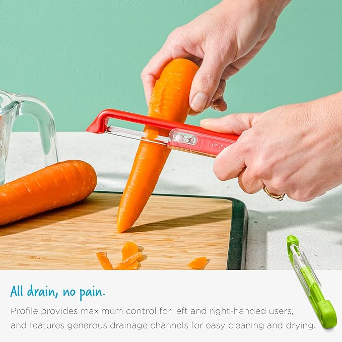 Dreamfarm Sharple Self-Sharpening Vegetable & Food Vertical Speed-Peeler - Black