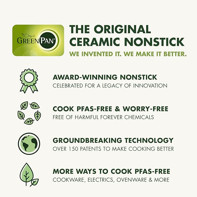 GreenPan Rice Cooker, 8 Cups Cooked (4 Uncooked), Low-Carb & Soup Mode,10 ONE-TOUCH Cooking Presets, PFAS-Free Ceramic Steamer Basket, Fuzzy Logic, Auto Keep Warm, Oats, 24HR Delay Timer, Mint Green