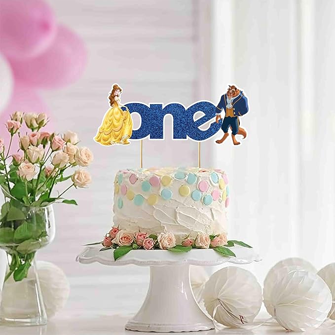 Seyal® Bauty & The Bast One Cake Topper