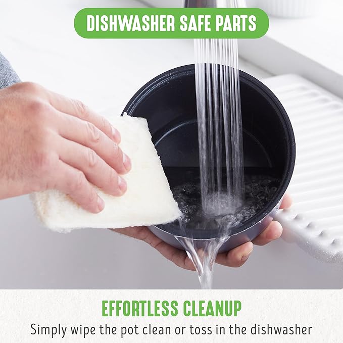 GreenLife Digital Rice Cooker, 2-Cups Uncooked/4-Cups Cooked, Removable Nonstick Ceramic PFAS-Free Pot, One-Touch Presets, Oats, Quinoa, Brown Rice, Auto Keep Warm, Fuzzy Logic Tech, 1.5 QT, Turquoise