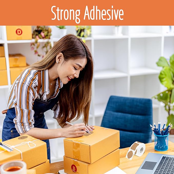 600 PCS Kraft Paper Stickers, 6 Fancy Shapes Labels Self Adhesive Blank Stickers Crafts, Homemade Food Jars, Gift Tags, Name Labels, Envelope Labels, Home Office Business Uses (1.2'' x 2'') (Heba496)