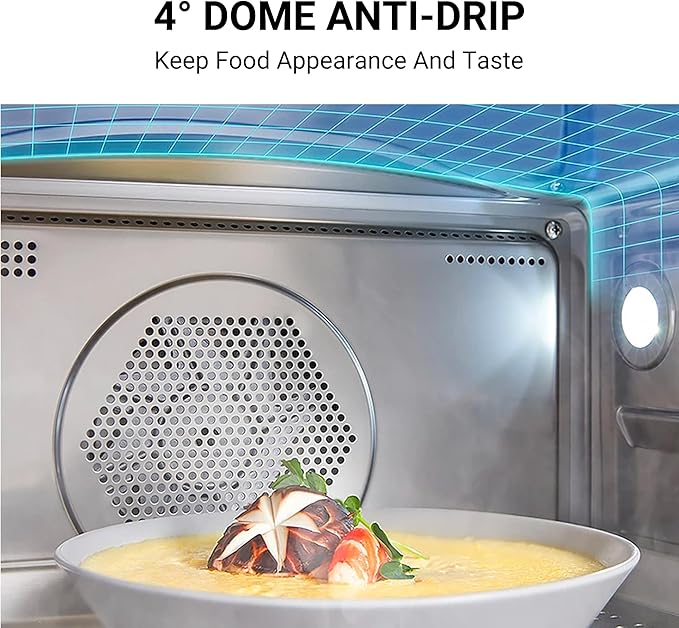 TOSHIBA 6-IN-1 Compact Steam Oven, Combi Oven Countertop with Convection Steam & Bake, Ferment, Air Fryer, Slow Cook, Smart APP Control, 36 Preset Menus and Steam Cleaning, 20L