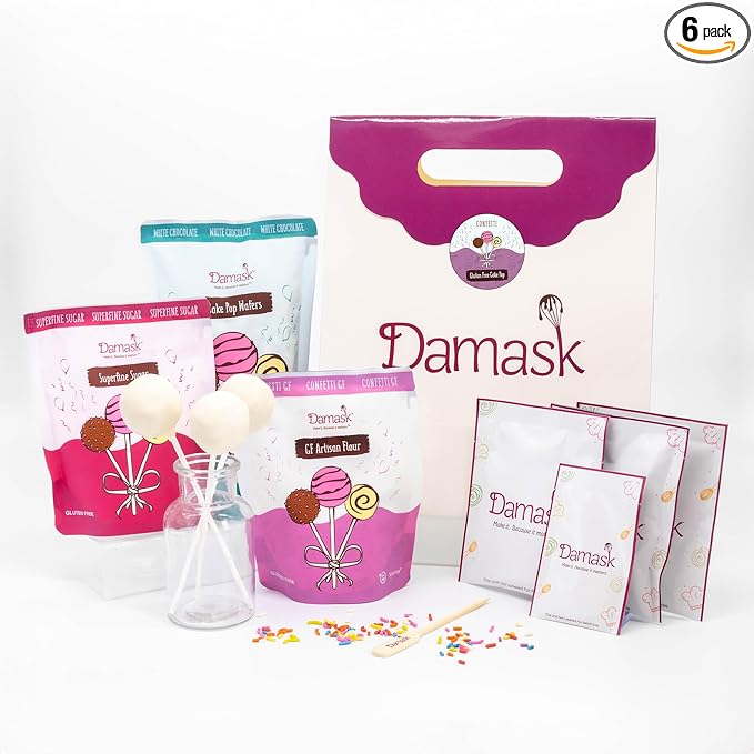 Gluten-Free Confetti Cake Pop Kit - White Chocolate Coating