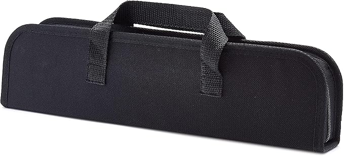 Amazon Basics 4-Piece Stainless Steel Barbeque Grilling Tool Set with Carry Bag