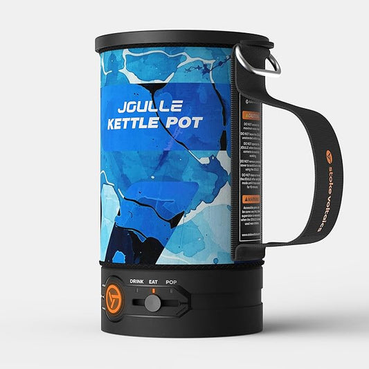 Joulle Kettle Pot, 500 W Electric Camping Stove, 3 Mode Portable Tea Kettle, Small Travel Water Boiler, Versatile Outdoor Cooking Gear for Car Camping, Vanlife, Overland, Ev Tripe