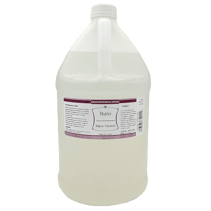 Lorann Oils Butter Bakery Emulsion: True Butter Flavor, Ideal for Enhancing Rich Dairy Notes in Baked Goods, Gluten-Free, Keto-Friendly, Butter Flavoring Essential for Your Kitchen