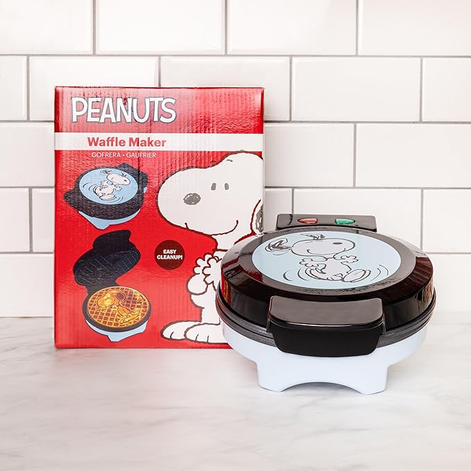 Uncanny Brands Peanuts Waffle Maker - Make Snoopy Waffles - Kitchen Appliance