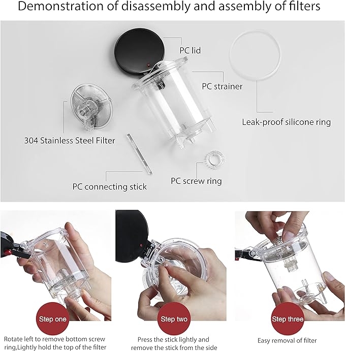 CNGLASS Glass Teapot with Removable Infuser,30.5oz Clear Tea Kettle with One Button Press to Filter the Tea Soup,Loose Leaf and Blooming Tea Maker
