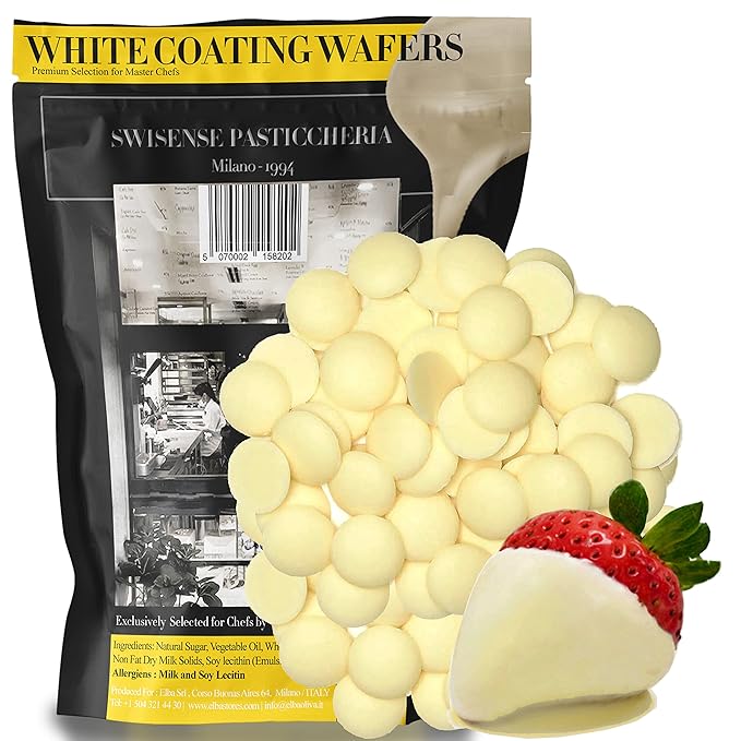 White Melting Chocolate Candy Melts | White Chocolate Melts 5 Lbs| Melting Chocolate Wafers Chips in Healthy Resealable Packaging Perfect for Baking Dipping Chocolate Fountain Fondue Coating Wafer