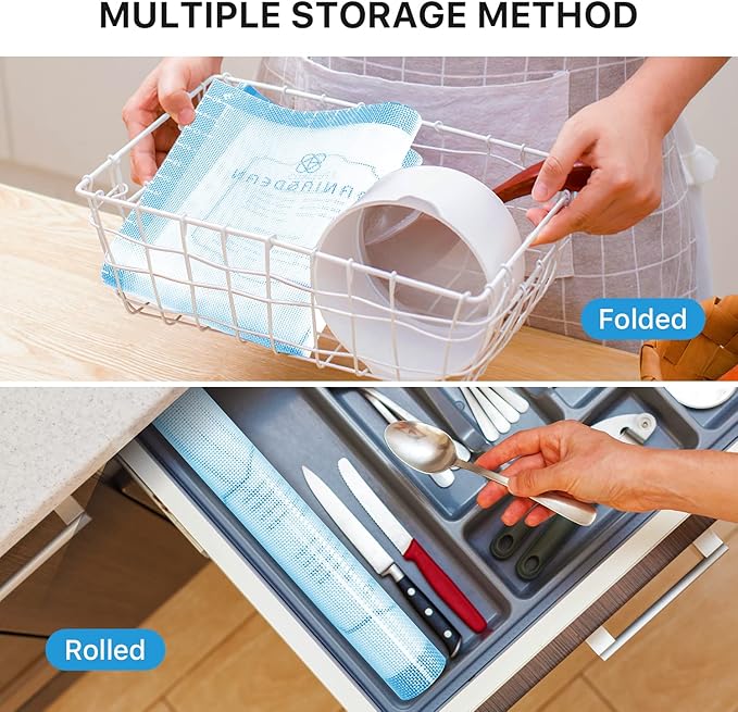 Silicone Pastry Mat,26" x 16" Nonstick Large Durable Silicone Sheet Mat with Measurement Non-slip Dough Rolling Mat for Pie Crust, Pizza, Cookies