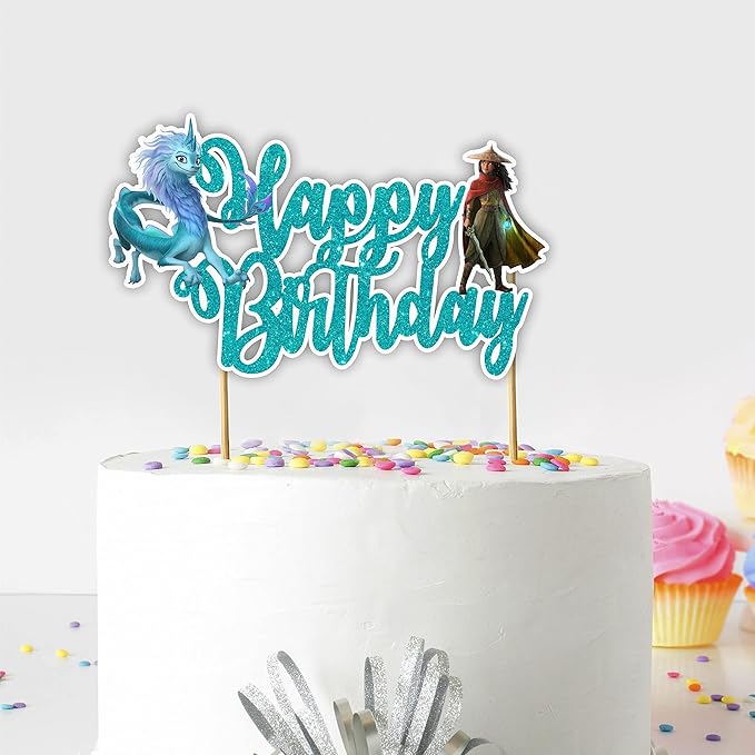 Seyal® Raya and the Last Dragn Happy Birthday cake topper