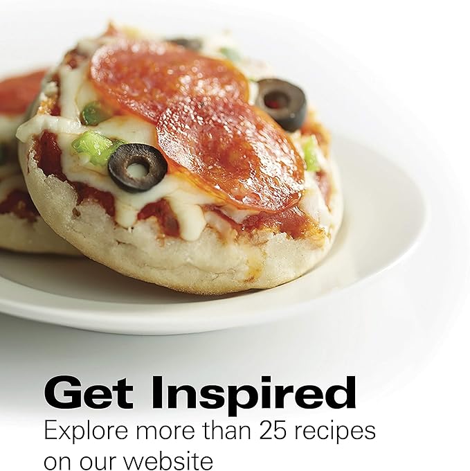 Hamilton Beach Breakfast Sandwich Maker with Egg Cooker Ring, Customize Ingredients, Perfect for English Muffins, Croissants, Mini Waffles, Perfect White Elephant Gifts, Black (25477)