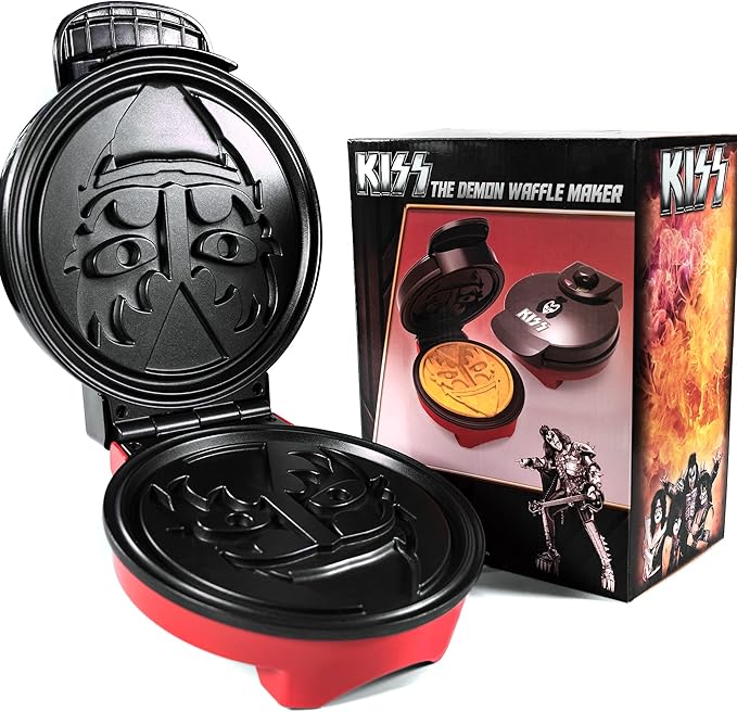 Uncanny Brands KISS Demon Waffle Maker- You Wanted The Best Kiss Army Waffle
