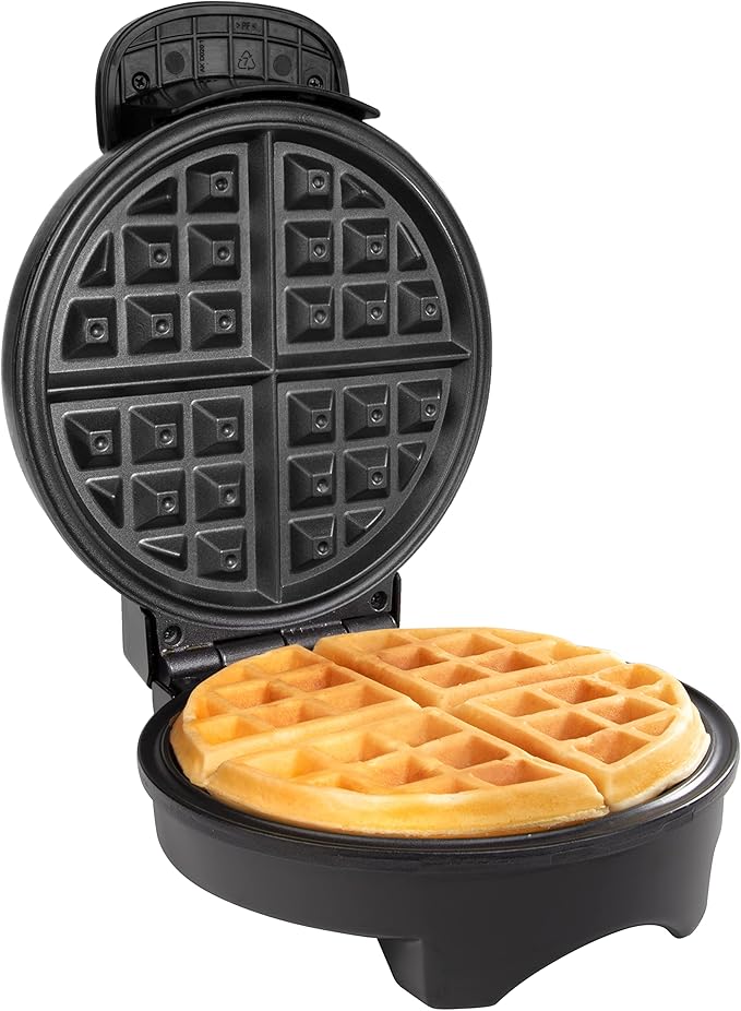 That BEEPING Waffle Maker- Personal 7" Belgian Waffler that BEEPS with Tone when Ready - Electric, Non Stick Griddle Iron w/Adjustable Browning Control- Unique Gift that Makes Breakfast Special
