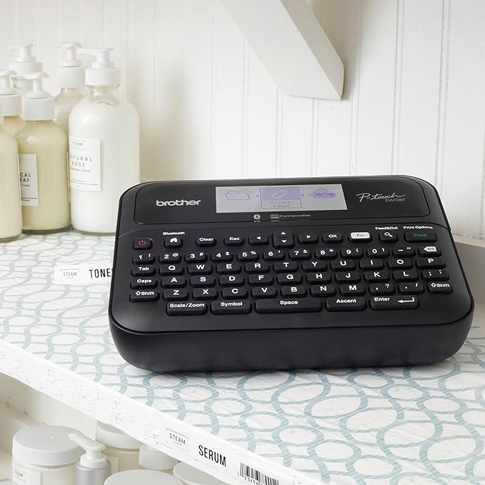 Brother P-touch PT- D610BT Business Professional Connected Label Maker | Connect and Create via Bluetooth® on TZe Label Tapes up to ~1 inch