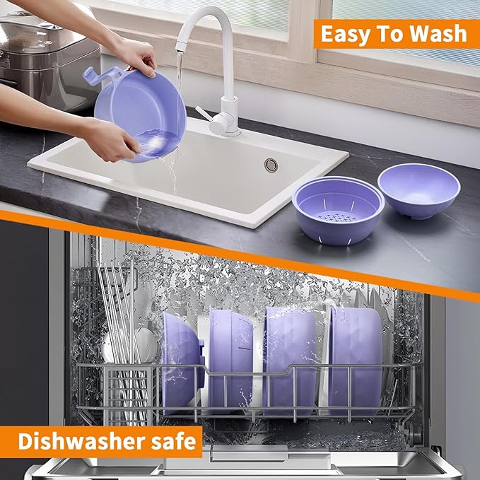 Ramen Cooker,Microwave Ramen Bowl,Ramen Noodle Bowl,College Dorm Room Essentials for Girls for Boys, Portable Noodle Bowls,for Home Office Dorm Room College gift,BPA-Free(Light Purple)