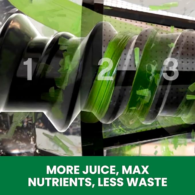 Omega Cold Press Juicer Machine, Vegetable and Fruit Juice Extractor and Nutrition System Makes Nut Milks Baby Food and Sorbets, Triple-Stage 80-RPM Slow Masticating Juicer, 200-Watts, Silver