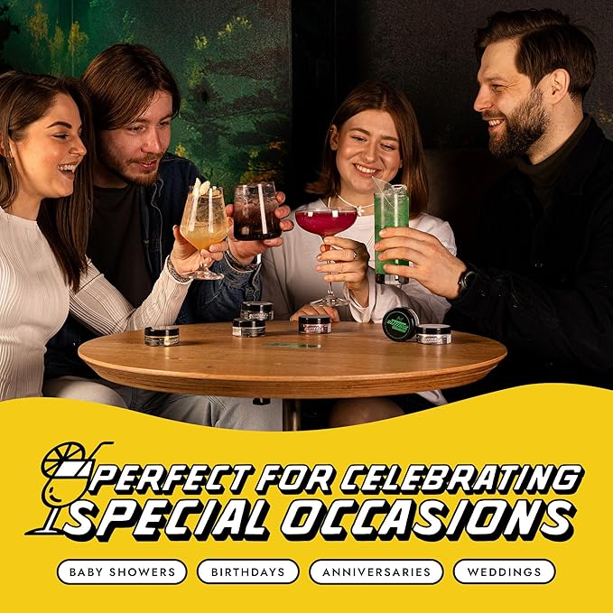 MONÉGASQUE Canary Yellow Edible Glitter for Drinks 10g – Yellow Edible Glitter for Cakes & Cocktails – Halloween Cocktail Drink Shimmer Flakes - Food Decorating & Cake Decorations Spray Dust