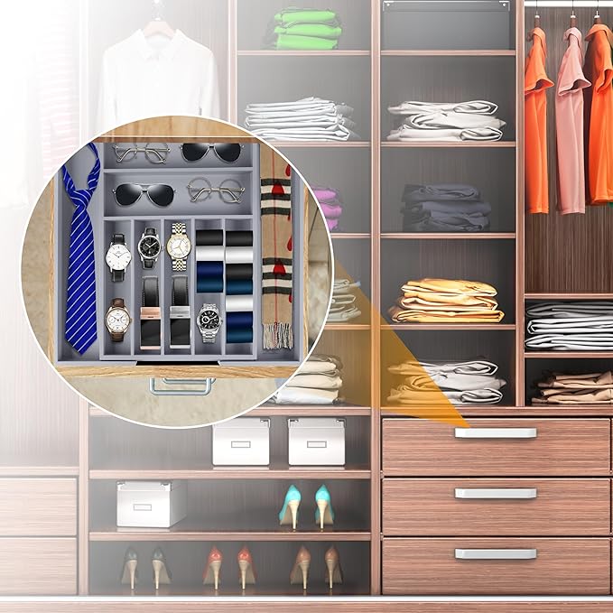 Kitchen Silverware Drawer Organizer and Storage Cabinet Utensil Rack Bathroom Counter Vanity Extra Large Big Cooking Drawer Organizers Countertop Pantry Storage Cabinet Best Kitchen Must Haves 2025