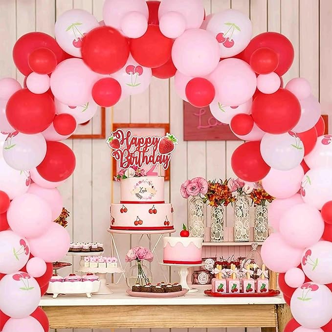 Seyal® Real Strawberry Happy Birthday Cake Topper