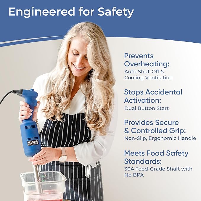 Commercial Immersion Blender, Hand Held Blender, 350W 4000-20000RPM, Stainless-Steel, 10 inch Removable Shaft with Variable Speed -2025 upgrade