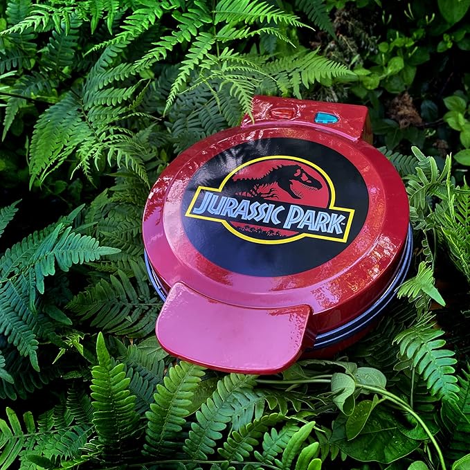 Uncanny Brands Jurassic Park Waffle Maker - T-Rex on Your Waffles - Waffle Iron