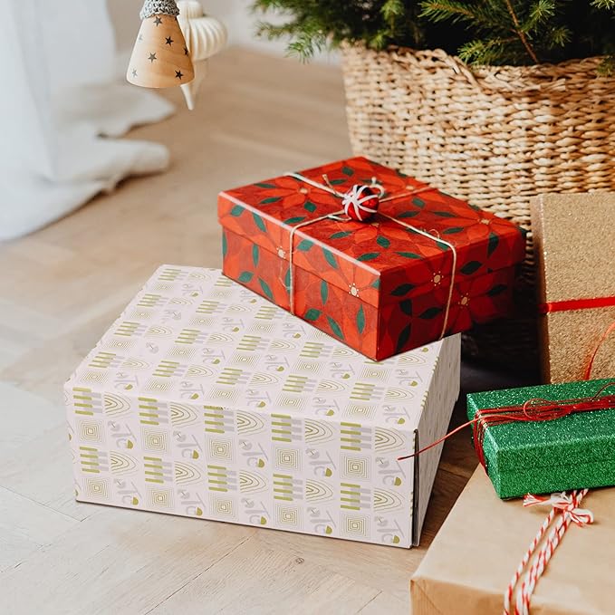 HTB Tea Bag Organizer 6 Compartments Gift Box Bamboo Tea Organizer for Tea Bags with Acrylic Transparent Hinged Lid