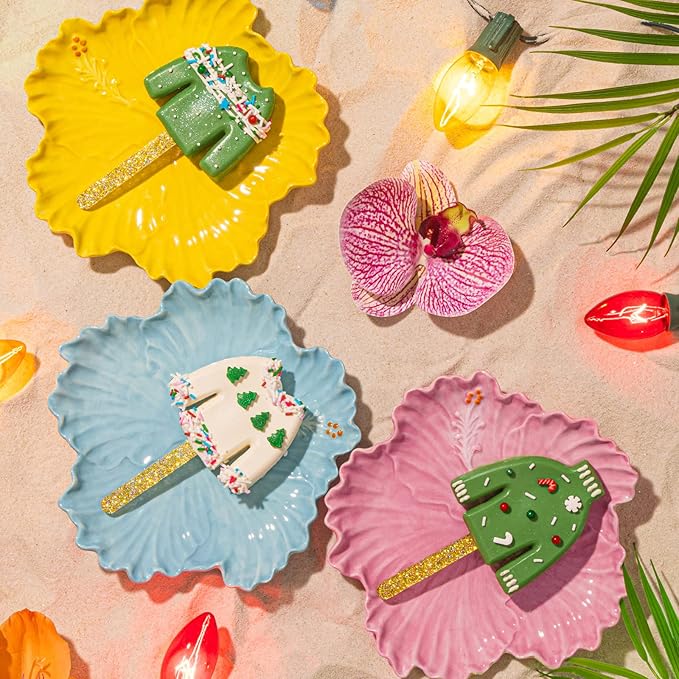 Fancy Sprinkles Ugly Christmas Clark Sweater Baking Mold, 4 Cavities Reusable Silicone, Dessert Decorating, Includes 8 Gold Glitter Acrylic Sticks (13.8” W x .7” H x 4.4” D)