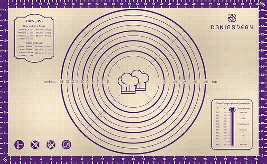 Baking Mat, 26" x 16" Silicone Extra Large Non Stick Baking Sheet Mat with Measurement Non-slip Dough Rolling Mat,Reusable Food Grade Silicone Counter Mat for Making Cookies,Macarons,Bread and Pastry