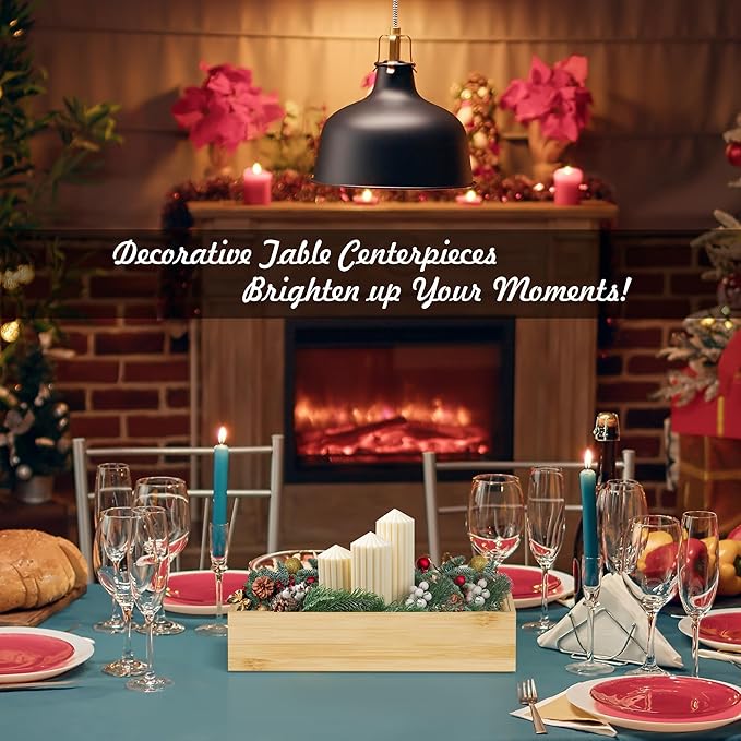 Kitchen Drawer Organizer Bins, Stackable Bamboo Drawer Organizer for Silverware, Flatware, Coffee Pod Organizer K Cup Holder for Countertop, 2 Pcs Coffee Station Organizer 12" x 6" x 2.5"