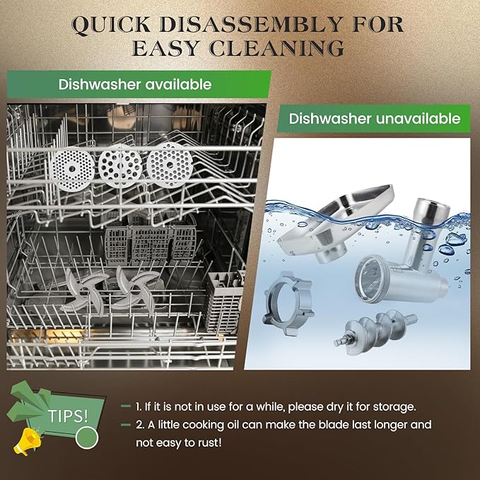 Huanyu Meat Grinder 1.3HP, Commercial Bone Grinding, Heavy Duty Stainless Steel with Touchscreen for Effortless Meat & Bone Processing #12