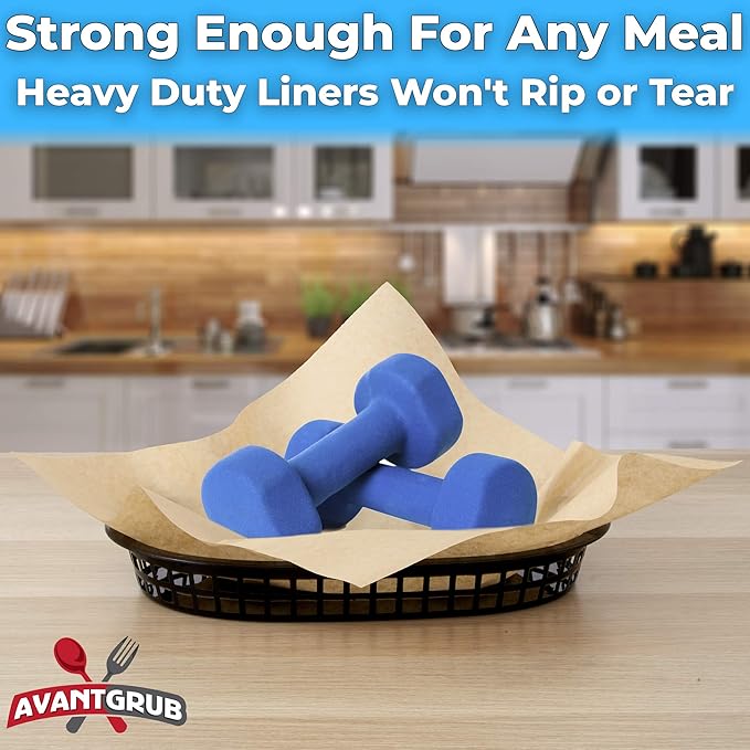 Eco Friendly, Grease Proof 12" x 12" Deli Wrap 1000 Pk. Best Kraft Food Wrapping Paper Sheets for Picnic, Festival, Fair or BBQ. Perfect Liner for Tray, Basket or Boat. Quality Bulk Restaurant Supply