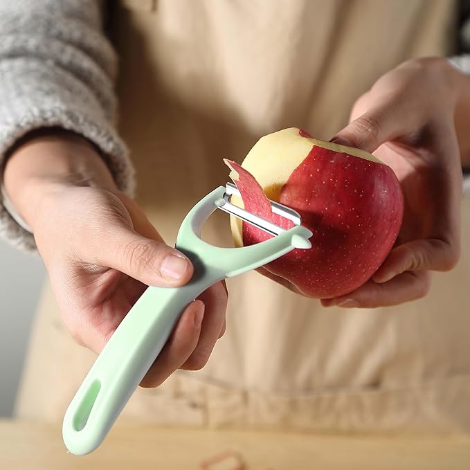 Fanmusic Swivel peelers - potato peelers，Fruit and vegetable peelers for kitchen (I+Y 2 pieces)