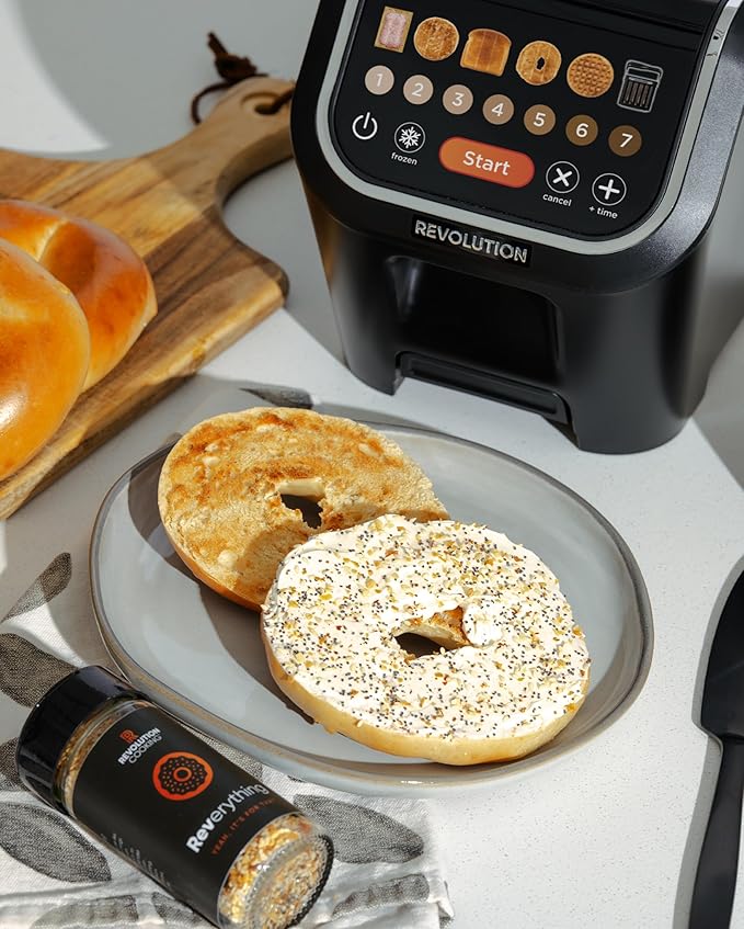 Revolution R90 Digital Toaster – 2-Slice High-Speed Toaster with Patented InstaGLO 2.0 Technology – Toast Bread, Bagels, Waffles, Muffins, Tortillas, Pastries – Matte Black