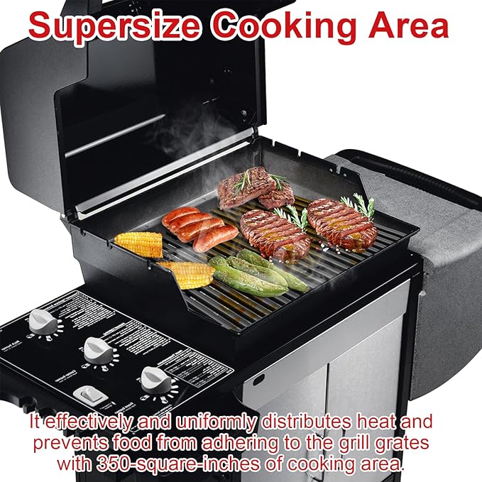 DELSbbq 17.4" x 11.8" Grill Cooking Grates for Weber Spirit 300, Spirit 700, Genesis Silver B/C, Genesis Gold B/C, Genesis Platinum B/C, Genesis 1000-3500,Grill Grates Replacement for 7525 7526 7638