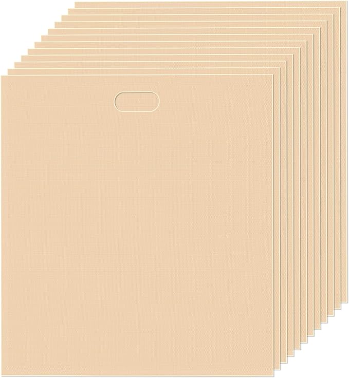 12 Pack Non Stick Toaster Sandwich Bags Reusable and Heat Resistant Easy to Clean,Washable Toaster Bags for Toaster Microwave Grill Cheese Sandwiches,Toast Bags for Toast Sandwich Panini Snacks(12)