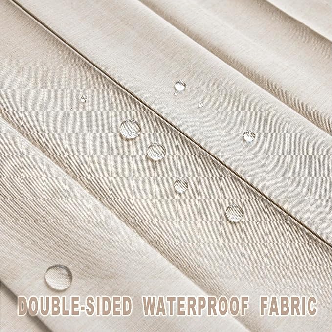 Vatge Closet Curtains, Accordion Style Door Curtains for Doorways, Pleated Folding Doors Curtain for Closet and Room Divider, 1 Panel, W39 x L78, Beige