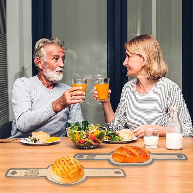 Silicone Bread Sling Dutch Oven Liner, Non-Stick & Easy Clean Reusable Oval and Round Silicone Bread Baking Mat with Long Handles, Easy to Transfer Sourdough Bread - 2 Gray Set