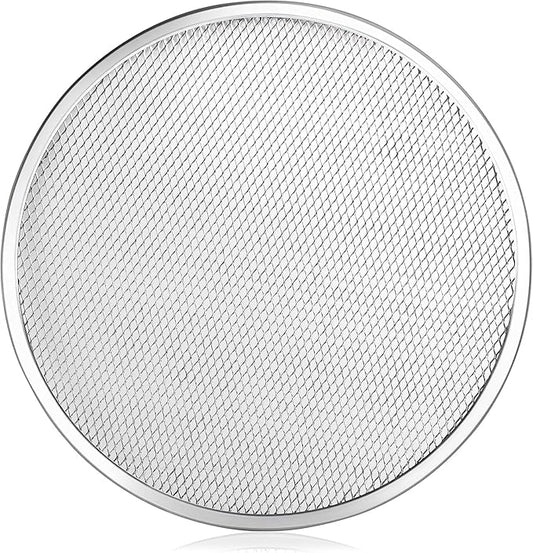 New Star Foodservice Restaurant-Grade Aluminum Pizza Baking Screen, Seamless (14-Inch (Pack of 6))