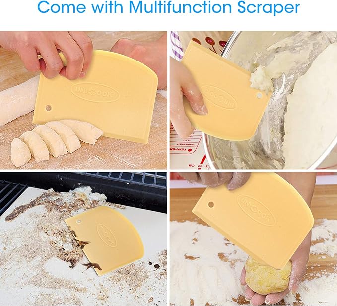 Unicook Pizza Stone, Heavy Duty Cordierite Pizza Pan for Oven and Grill, Thermal Shock Resistant Baking Stone for Bread, 15 X 12 Inch Rectangular, 6.6 lbs