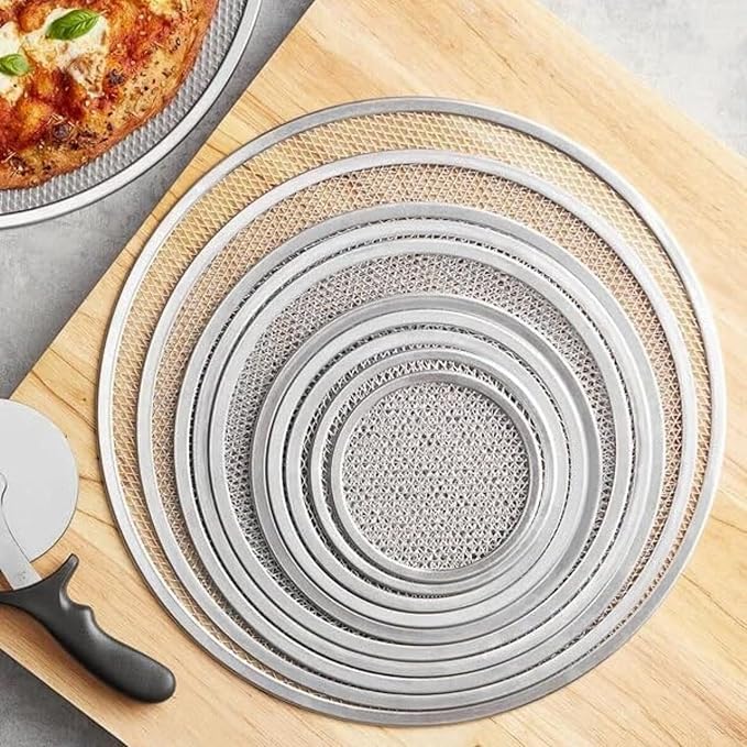 10-inch Aluminum Pizza Screen | Commercial Grade Pizza/Baking Screen for Oven | Pizza Baking Tray for Home And Restaurant | Round, Aluminum, 10-inch [1PK]