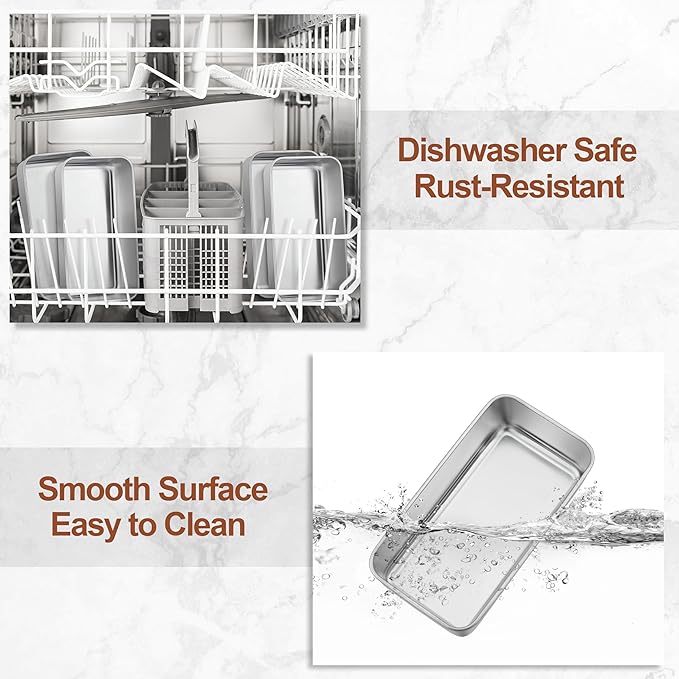 LIANYU 20 Pack Loaf Pans for Baking Bread, 9x5 Inch Bread Baking Pans, Stainless Steel Loaf Tin for Meatloaf, Banana Sourdough, Dishwasher Safe