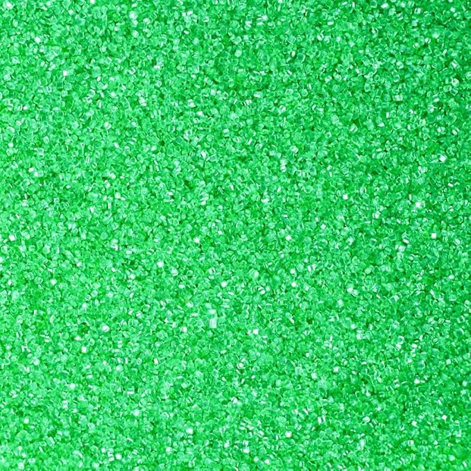 Kasvan Green Sanding Sugar Sprinkles - Edible Sugar Crystals, Baking Cake Decorations, Ice Cream Toppings cupcake Decorating, Wedding Party Chirstmas Supplies, 85g/3.2oz