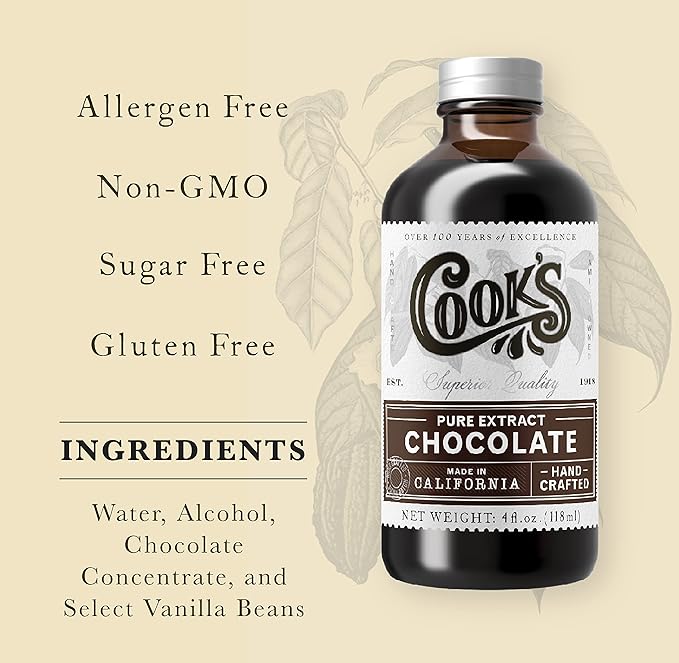 Cook's Pure Chocolate Extract 8 oz
