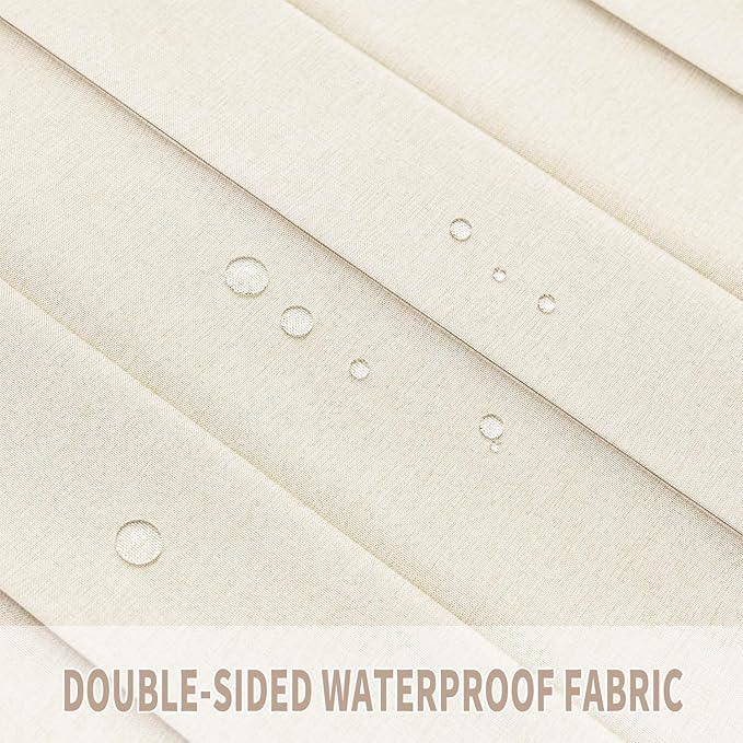 Vatge Closet Curtains for Bedroom Closet Door, Sliding Door Curtains for Doorways Privacy, 1 Panel with Tieback, W52 x L78, Butter Cream