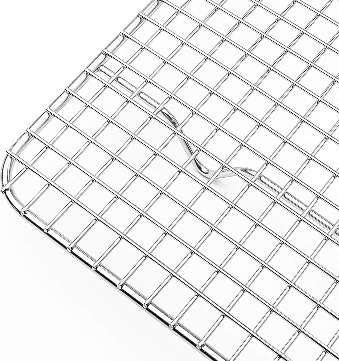 Last Confection Stainless Steel Baking & Cooling Rack - 10" x 15" - Cookie Baker's Oven Sheet Pan Wire Rack