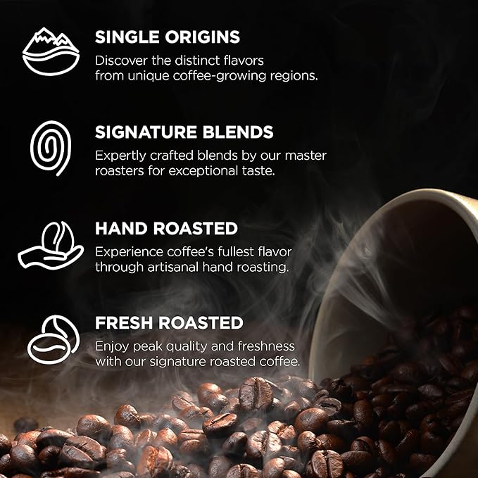 Fonte Coffee Roaster - French Press Coffee - Medium-Dark Fresh Roast - Roasted in Seattle - Single Origin - Sweet, Caramel, Cocoa - 12 oz - F2