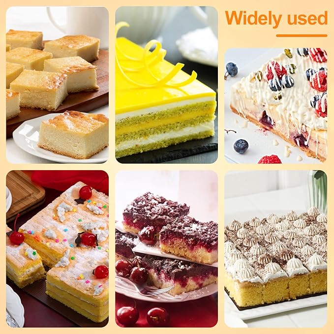 Springform Cake Pan, 14 x 9.5Inch Rectangle Cheesecake Pan, Tiramisu Bakeware with Nonstick Removable Bottom, Non-Stick Baking Pan Mold Leakproof - Black