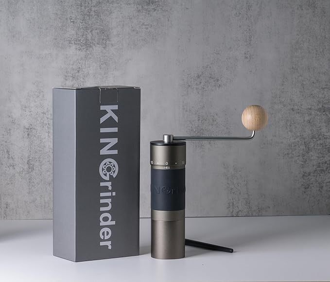 【Famous KOL Recommended】KINGrinder K6 Manual Hand Coffee Grinder with Straight Handle for French Press, Drip, Espresso with Assembly Consistency Stainless Steel Conical Burr Mill, 35g Capacity